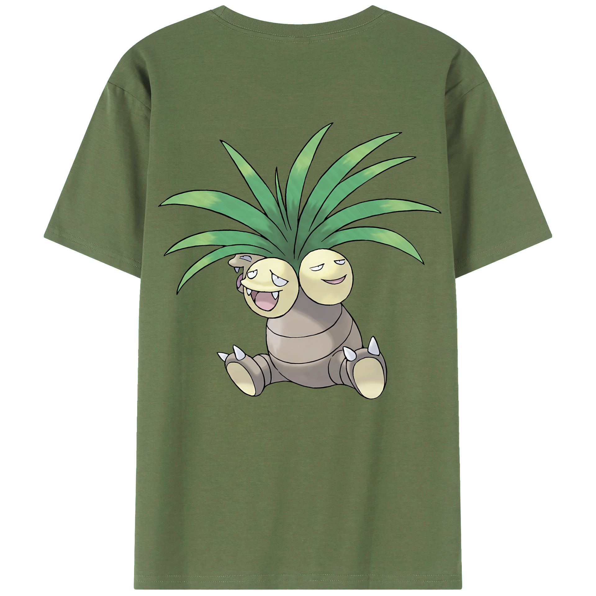 （画像用） ポケットモンスター Pokémon 綿100％ メンズ半袖Tシャツ（バックプリント） 通気性